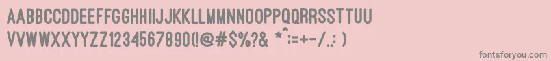 OstrichsansHeavy Font – Gray Fonts on Pink Background