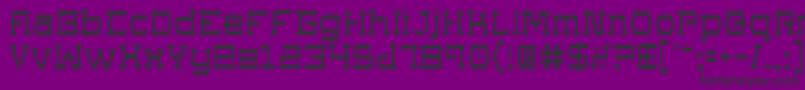 Supgo-Schriftart – Schwarze Schriften auf violettem Hintergrund