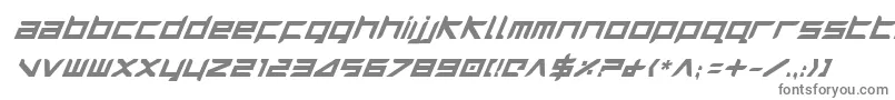 フォントHarrierBoldItalic – 白い背景に灰色の文字