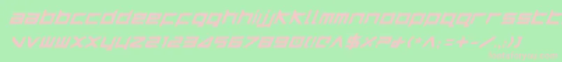 HarrierBoldItalic Font – Pink Fonts on Green Background