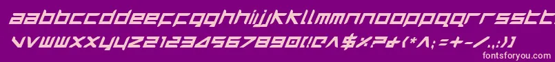 HarrierBoldItalic Font – Pink Fonts on Purple Background