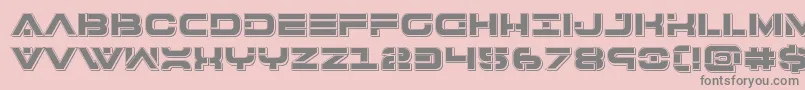 7thservicepunch Font – Gray Fonts on Pink Background