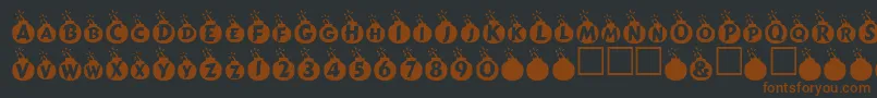 Explosif Font – Brown Fonts on Black Background