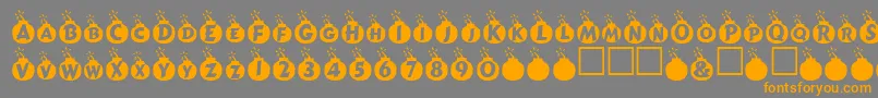 Шрифт Explosif – оранжевые шрифты на сером фоне