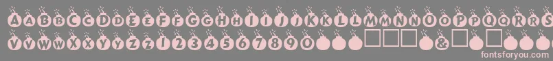 Explosif Font – Pink Fonts on Gray Background