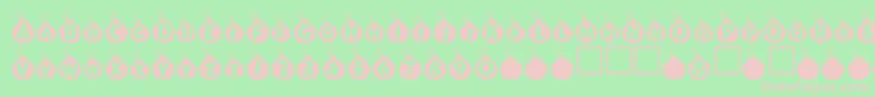 Explosif Font – Pink Fonts on Green Background