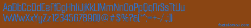 DiamanteserialRegular Font – Blue Fonts on Brown Background