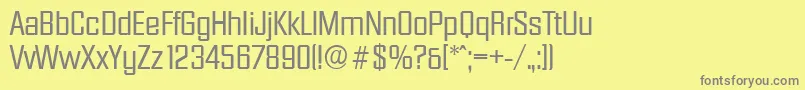 DiamanteserialRegular Font – Gray Fonts on Yellow Background