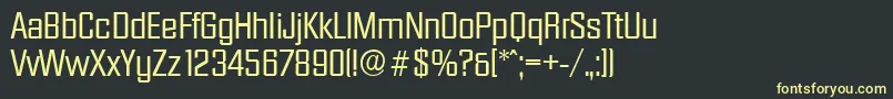 DiamanteserialRegular Font – Yellow Fonts on Black Background