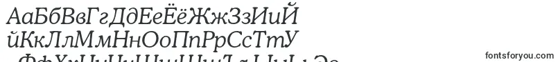 OsvaldlightcItalic-Schriftart – russische Schriften