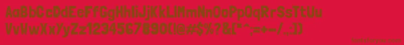 LondrinasolidRegular Font – Brown Fonts on Red Background