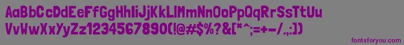 LondrinasolidRegular Font – Purple Fonts on Gray Background