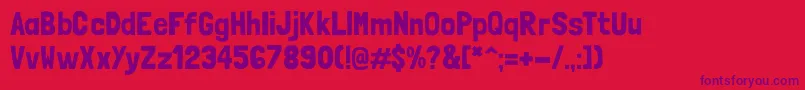 LondrinasolidRegular Font – Purple Fonts on Red Background