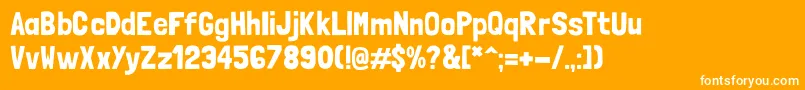 LondrinasolidRegular Font – White Fonts on Orange Background