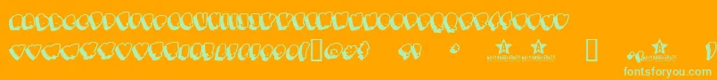Bigbobsbig Font – Green Fonts on Orange Background