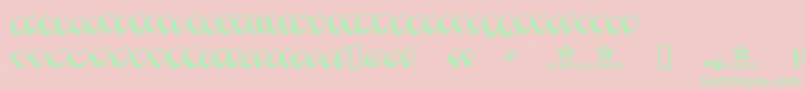 Bigbobsbig Font – Green Fonts on Pink Background