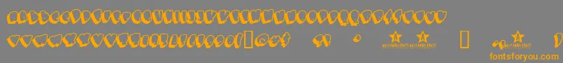 Bigbobsbig Font – Orange Fonts on Gray Background