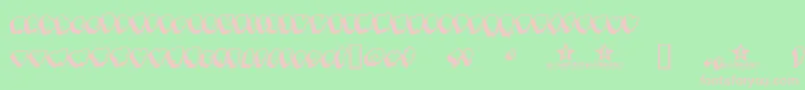 Bigbobsbig Font – Pink Fonts on Green Background