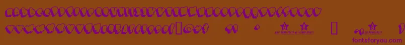 Bigbobsbig Font – Purple Fonts on Brown Background