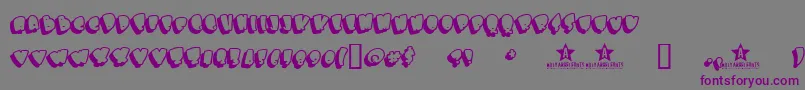 Bigbobsbig Font – Purple Fonts on Gray Background