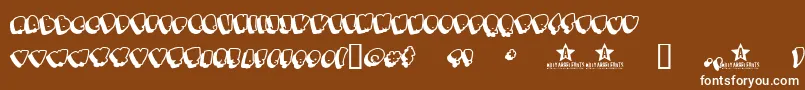 Bigbobsbig Font – White Fonts on Brown Background