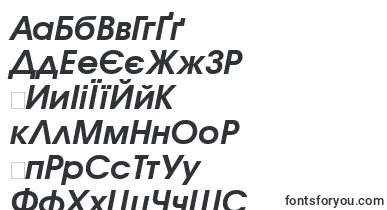 AvantgardegothiccttBolditalic font – ukrainian Fonts
