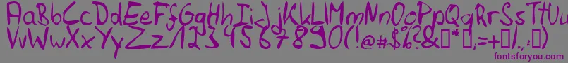 Felihrg Font – Purple Fonts on Gray Background