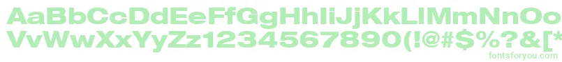 Heaveneticaextd8Hvysh Font – Green Fonts on White Background