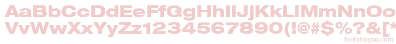 Heaveneticaextd8Hvysh Font – Pink Fonts on White Background