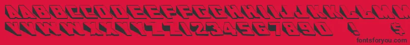 AlKharashiLatin1 Font – Black Fonts on Red Background