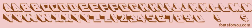 AlKharashiLatin1 Font – Brown Fonts on Pink Background