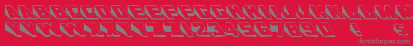 AlKharashiLatin1 Font – Gray Fonts on Red Background