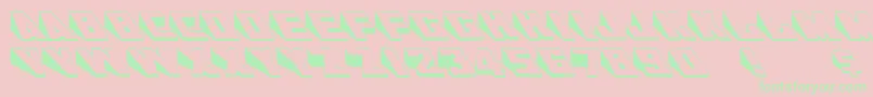 AlKharashiLatin1 Font – Green Fonts on Pink Background