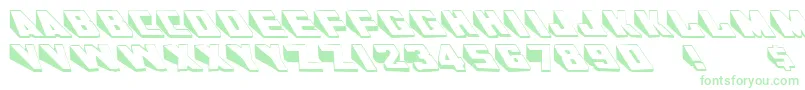 AlKharashiLatin1 Font – Green Fonts on White Background