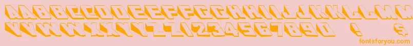 AlKharashiLatin1 Font – Orange Fonts on Pink Background