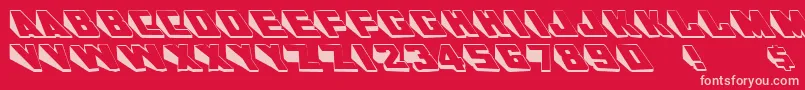 AlKharashiLatin1 Font – Pink Fonts on Red Background