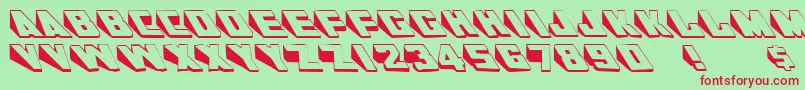 AlKharashiLatin1 Font – Red Fonts on Green Background