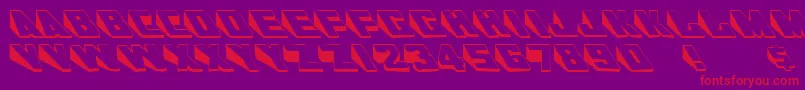 AlKharashiLatin1 Font – Red Fonts on Purple Background