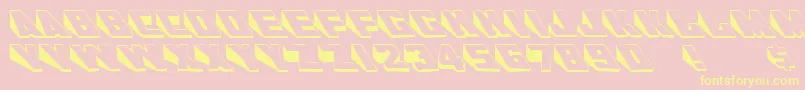 AlKharashiLatin1 Font – Yellow Fonts on Pink Background