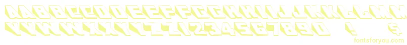 AlKharashiLatin1 Font – Yellow Fonts on White Background