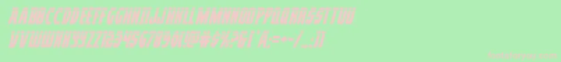 Prowlerlasital Font – Pink Fonts on Green Background