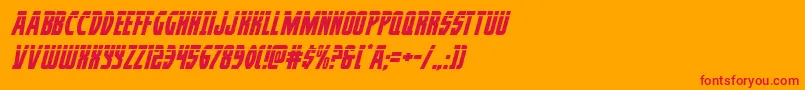 Prowlerlasital Font – Red Fonts on Orange Background
