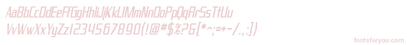 SfProverbialGothicCondensedOblique Font – Pink Fonts on White Background