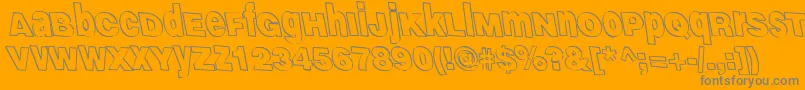 GammaScale Font – Gray Fonts on Orange Background