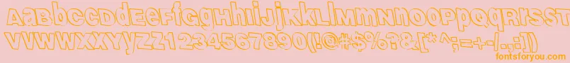 GammaScale Font – Orange Fonts on Pink Background