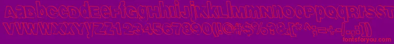 GammaScale Font – Red Fonts on Purple Background