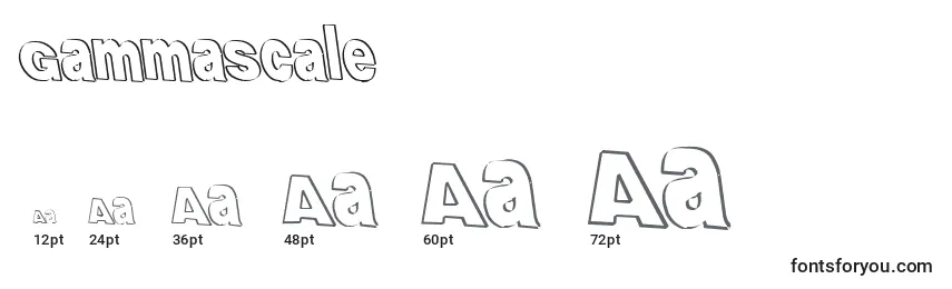 GammaScale Font Sizes