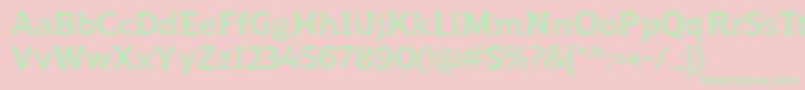 ReganslabDemibold Font – Green Fonts on Pink Background