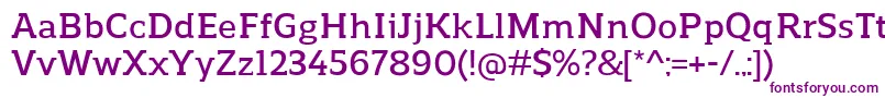 ReganslabDemibold Font – Purple Fonts on White Background