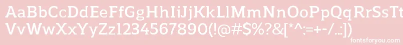 ReganslabDemibold Font – White Fonts on Pink Background